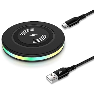 15W Samsung Wireless Charger Fast Charging for Samsung Galaxy S23 Ultra S22+ S21 S20 FE S10 S9 S8, Wireless Charger Pad Phone Charging Station for iPhone 14 13 12 11, Google Pixel 7 Pro 7 6 Pro 5 4XL