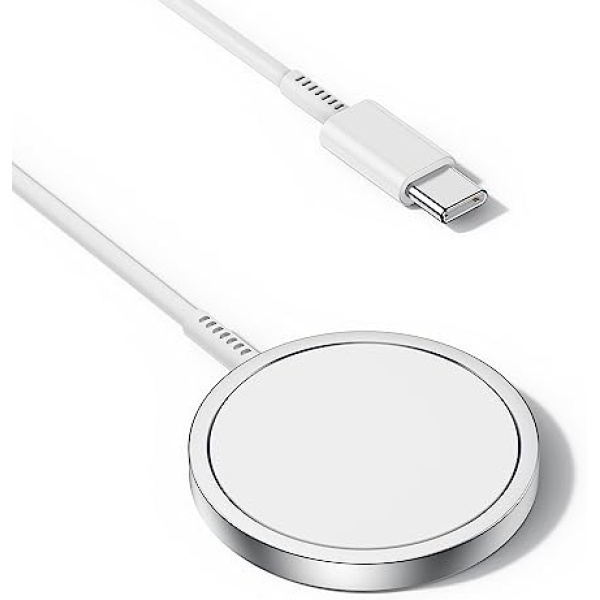 15W Wireless Charger Magnetic Charger Pad,Fast Magnetic Wireless Charging Pad for iPhone 14/14 Pro/14 Pro Max/13 Pro Max/13 Pro/13 Mini/12 Pro Max/12 Pro /12 Mini,AirPods Pro(No Adapter)