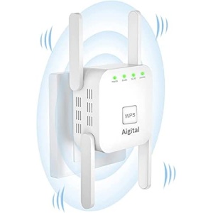 2023 Newest WiFi Extender, 1200Mbps WiFi Repeater, Mini WiFi Booster, Dual Band Internet Booster with Ethernet Port, WPS Button Quick Setup, Home Wireless Signal Booster Covers up to 3000Sq.ft