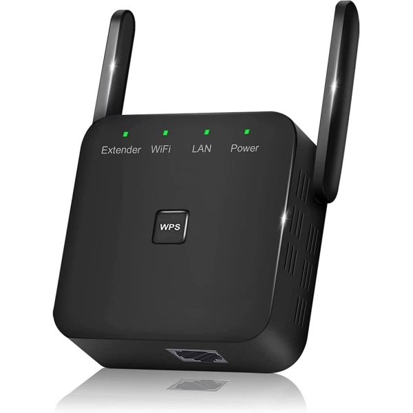 2023 Newest WiFi Extender/Repeater，Covers Up to 9860 Sq.ft and 60 Devices, Internet Booster - with Ethernet Port, Quick Setup, Home Wireless Signal Booster