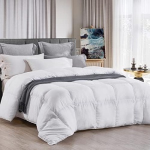 ABOUTABED California King Bedding Comforter Duvet Insert - All Season Goose Down Alternative - Ultra Soft Quilted Comforters with Corner Tabs- Hotel Collection Machine Washable