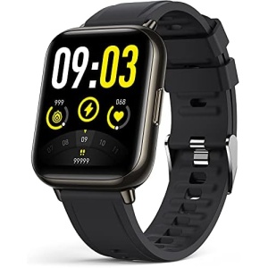 AGPTEK Smart Watch, 1.69"(43mm) Smartwatch for Android and iOS Phones IP68 Waterproof Fitness Tracker Watch Heart Rate Monitor Pedometer Sleep Monitor for Men Women
