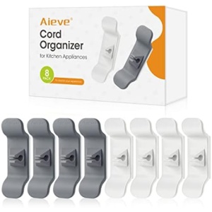 AIEVE Cord Organizer for Appliances, 8 Pack Kitchen Appliance Cord Winder Cord Holder for Appliances, Mixer, Blender, Toaster, Coffee Maker, Pressure Cooker and Air Fryer Storage