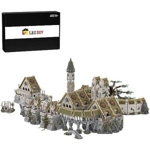 ANIXA MOC-62284 UCS Rivendell Building Kits, Large Modular Movie Scene Building Blocks for The Lord of The Rings, Collectible Construction Architecture Compatible with Lego (21,067 Pieces)