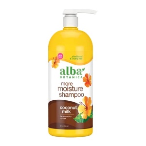 Alba Botanica More Moisture Shampoo, Coconut Milk, 32 Oz