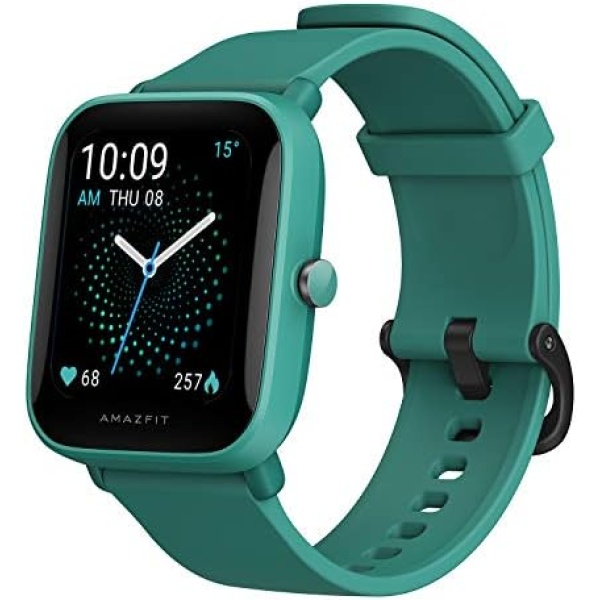 Amazfit Bip U Pro Smart Watch with Alexa Built-In for Men Women, GPS Fitness Tracker with 60+ Sport Modes, Blood Oxygen Heart Rate Sleep Monitor, 5 ATM Water Resistant, for iPhone Android(Green)