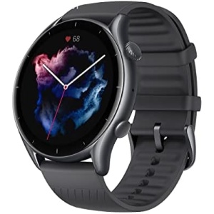 Amazfit GTR 3 Smart Watch for Men, 21-Day Battery Life, Alexa Built-in, 150 Sports Modes & GPS, 1.39”AMOLED Display, SpO2 Heart Rate Tracker, Water Resistant, Fitness Watch for Android iPhone, Black