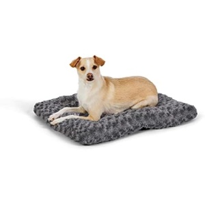 Amazon Basics Plush Pet Bed and Dog Crate Pad, X-Small, 23 x 18 x 2.5 Inches