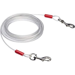 Amazon Basics Tie-Out Cable for Dogs up to 90lbs, 25 Feet