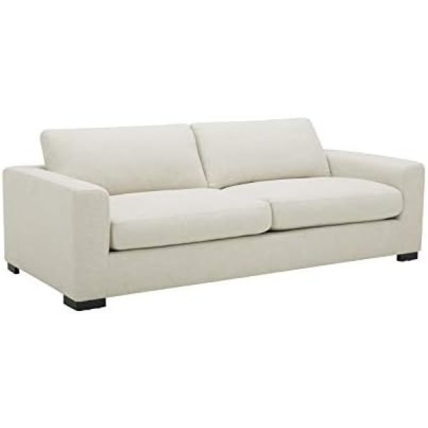 Amazon Brand - Stone & Beam Westview Extra Deep Down Filled Couch, 89"W Sofa, Cream