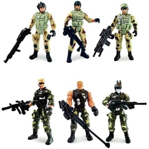 Army Men Action Figures, Soldiers Toys for Boys,Army Men Set for Boys 8-14 Military Playset Toys for Boys Ages 4-7 SWAT Team Boys Toy Army Toy for Boys Age 3+ with Weapon Easter Gift