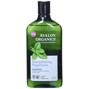 Avalon Organics Shampoo, Strengthening Peppermint, 11 Oz