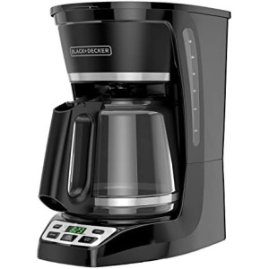 BLACK+DECKER 12-Cup* Programmable Coffeemaker, Black, CM1070B-1