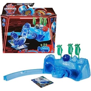 Bakugan Training Set with Octogan, Aquatic Clan Themed, Customizable Action Figure, Trading Cards, and Playset, Kids Toys for Boys and Girls 6 and up