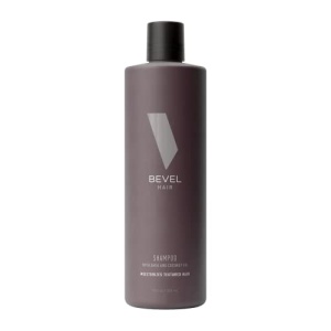 Bevel Shampoo for Men - Sulfate Free Shampoo for Textured Hair with Coconut Oil and Shea Butter, Detangles Course, Curly Hair, 12 Oz