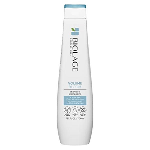 Biolage Volume Bloom Shampoo | Volumizing Shampoo | Lightweight Volume & Shine | For Fine Hair | Paraben & Silicone-Free | Vegan​ | Cruelty Free | Salon Shampoo