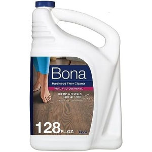 Bona Hardwood Floor Cleaner Refill - 128 fl oz - Residue-Free Floor Cleaning Solution for Bona Spray Mop and Spray Bottle Refill - For Wood Floors