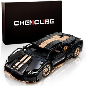 CHENCUBE Sports Car Building Blocks and Construction Toy, Adult Collectible Model Cars Set to Build, 1:14 Scale Race Car Model,Suitable for Boys Aged 8-14 (1309 Pcs)