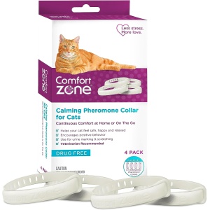 Comfort Zone Cat Calming Collar: 4-pack