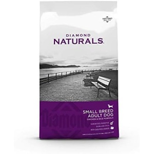 Diamond Naturals Dry Food for Adult Dogs, Small Breed Chicken and Rice Formula, 18 Pound Bag