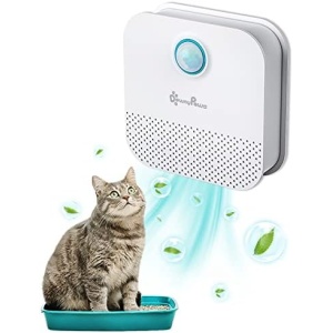 DownyPaws Cat Litter Deodorizer, Rechargeable 4000 mAh Odor Eliminator Cat Litter Box, Dust-Free, 14-Day Battery Life, No Consumables