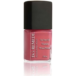 Dr’s Remedy Nail Polish, All Natural Enriched Nail Strengthener Non Toxic and Organic, PEACEFUL Pink Coral
