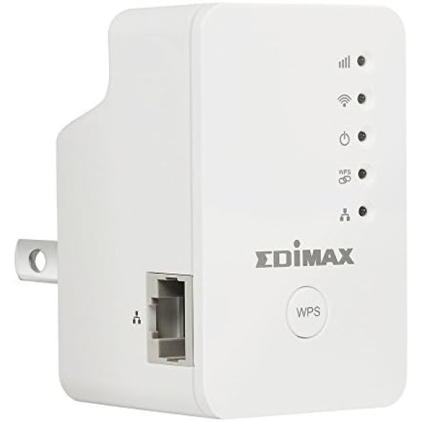 Edimax EW-7438RPn Mini N300 Universal Wireless Wi-Fi Range Extender/Wi-Fi Repeater/Access Point/Wireless bridge with Ethernet Port, Compact Wall Plug Design