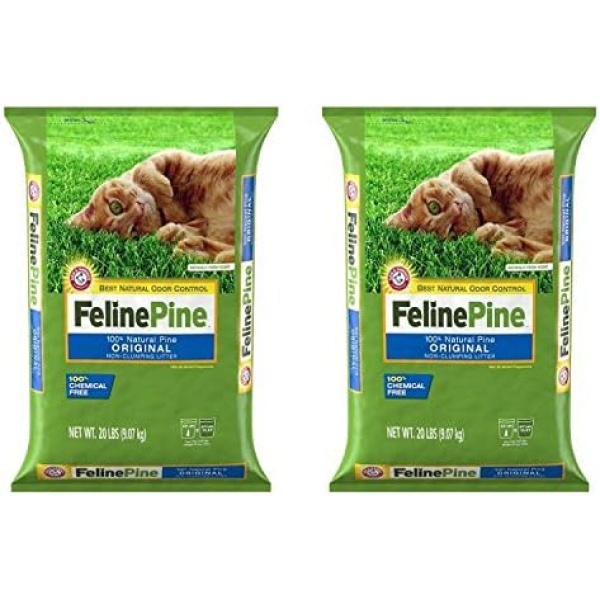 Feline Pine Cat Litter, 20 Lbs - 2 Pack