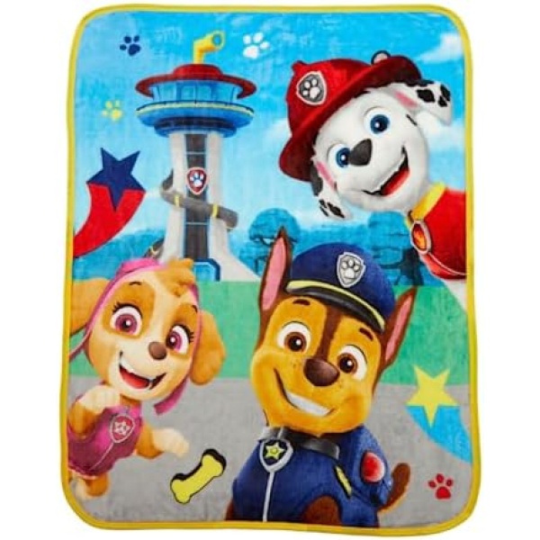 Franco Paw Patrol Kids Bedding Super Soft Silk Touch Throw, 40 in x 50 in, (Official Licensed Product)