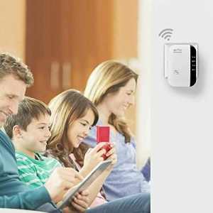 Fufafayo WiFi Extender, WiFi Extender Signal Booster,The Newest Generation, Wireless Internet Repeater, Long Range Amplifier with Ethernet Port, Access Point,Internet WiFi Extender