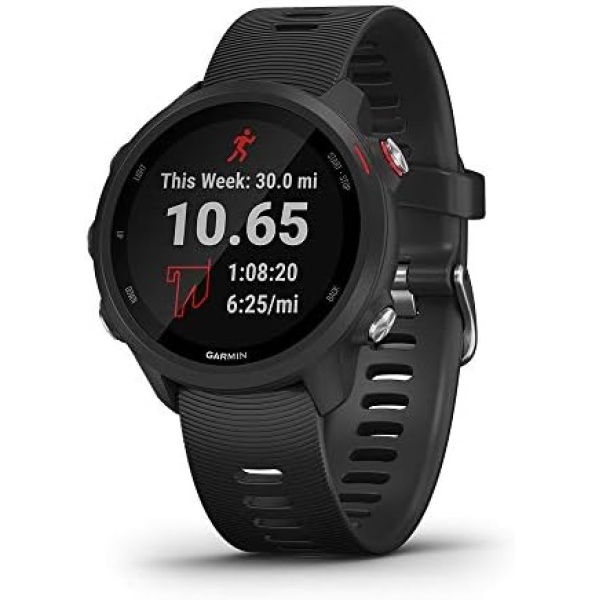 Garmin 010-02120-20 Forerunner 245 Music, GPS Running Smartwatch with Music and Advanced Dynamics, Black