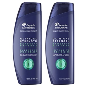 Head & Shoulders Clinical Dandruff Defense Intensive Itch Shampoo 13.5 Fl Oz (Pack of 2)