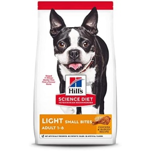 Hill's Science Diet Dry Dog Food, Adult, Light for Healthy Weight & Weight Management, Small Bites, Chicken Meal & Barley Recipe, 30 lb. Bag
