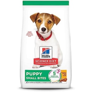 Hill's Science Diet Puppy Small Bites Chicken & Brown Rice Recipe Dry Dog Food, 4.5 lb bag