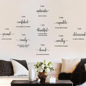 Inspirational Wall Decals Motivational Wall Art Stickers for Office Bedroom Living Room Home,Positive Quotes Sayings Wall Decor