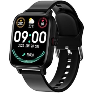 KAKTIN Smart Watch,Watches for Men Women Answer/Make Call，Fitness Tracker Activity with Calorie Step Counter，Smartwatch 1.7" Full Touch Compatible Android & iOS(Black)