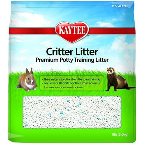 Kaytee Premium Potty Training Critter Litter for Pet Ferrets, Rabbits & Other Small Animals, 8 lb