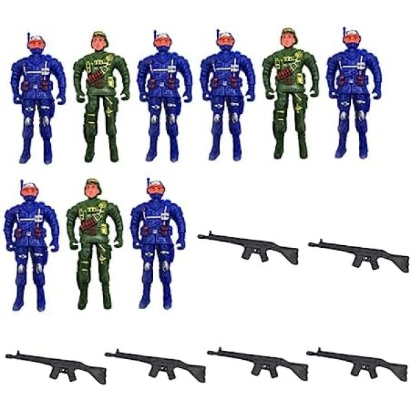 Kidcraft Playset 9pcs Soldier Doll Soldier Figurine Toys Soldier Action Figures Toys Soldier Figure Toys Soldier molds Boys Toy Stencils for Kids Plastic Movable Puppet Child