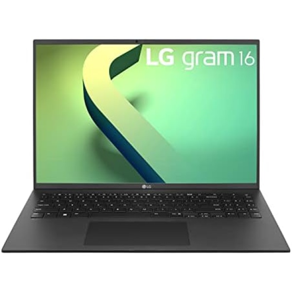 LG gram (2022) 16Z90Q Ultra Lightweight Laptop, 16" (2560 x 1600) IPS Display, Intel Evo 12th Gen i7 1260P Processor, 16GB LPDDR5, 1TB NVMe SSD, FHD Webcam, WiFi 6E, Thunderbolt 4, Windows 11, Black