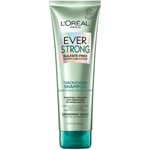 L'Oreal Paris EverStrong Thickening Sulfate Free Shampoo, Thickens + Strengthens, For Thin, Fragile Hair, with Rosemary Leaf, 8.5 Ounces (Packaging May Vary)
