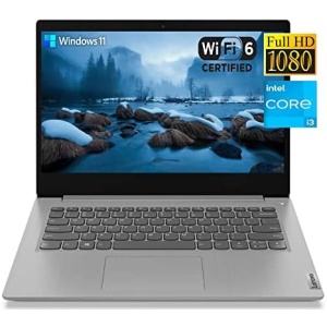 Lenovo IdeaPad 3i Laptop, 14" FHD Display, Dual-core Intel i3-1115G4 Processor, 8GB RAM, 256GB SSD, Webcam, HDMI, 4 in 1 Card Reader, Dolby Audio, Wi-Fi 6, Windows 11 Home, Platinum Grey