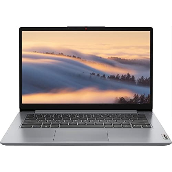 Lenovo Ideapad 1i Thin Light Laptop, 14.0" HD Display, Intel Celeron N4020(up to 2.80 GHz), 4GB RAM 64GB eMMC, WiFi 6, Webcam, 10Hr Battery, Windows 11 S, Cloud Grey