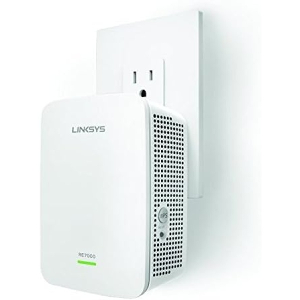 Linksys WiFi Extender, WiFi 5 Range Booster, Dual-Band Booster, 2,500 Sq. ft Coverage, Speeds up to (AC1900) 1.9Gbps - RE7000