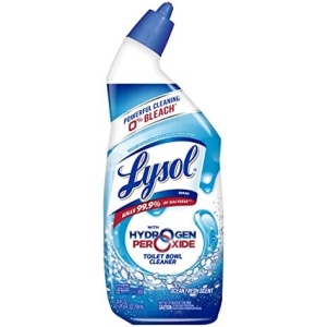 Lysol Toilet Bowl Cleaner Gel, For Cleaning and Disinfecting, Bleach Free, Ocean Fresh Scent, 24oz