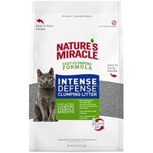 Nature's Miracle Nature’s Miracle Intense Defense Odor Control Litter, 40 Pounds, Odor Control
