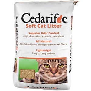 Northeastern Products Cedarific Natural Cedar Chips Cat Litter, 50 Liter Bag