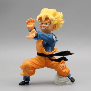 OM HAPPYHOME Anime DBZ Son Goten Figure Super Saiyan Goten Action Figures PVC Statue Collection Model Toys Gifts 5.1 Inchs