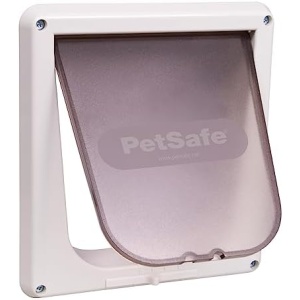 PetSafe Interior Cat Door: 4-Way Locking, Indoor Pet Door Flap - Tinted Privacy Door for Cat Litter Box or Pet Feeder, Built-In Door Lock, Durable Door Frame, DIY Easy Install, Hardware Kit Included