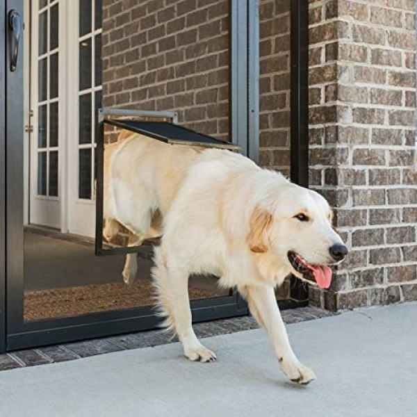 PetSafe NEVER RUST Screen Door – Size Large – For Dogs and Cats up to 100 lb – Use in Screen Doors – Window Screens and Porch Screens