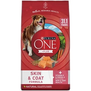 Purina ONE Natural, Sensitive Stomach Dry Dog Food, +Plus Skin & Coat Formula - 31.1 lb. Bag